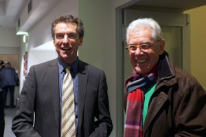 Rüdiger Dartsch und Hans-Joachim Reck im Ernst Deutsch Theater bei der Bertini Preis Verleihung